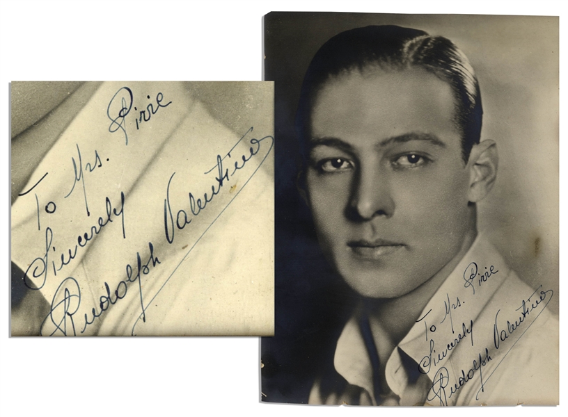 Rudolph Valentino Signed Photo